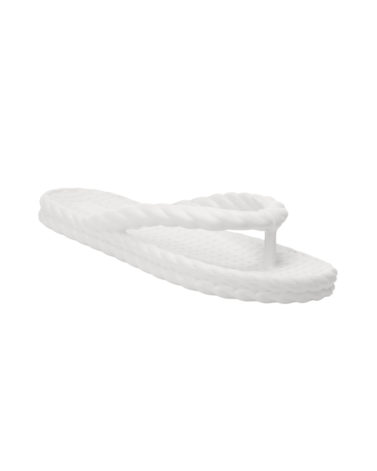 White Braid Chinelo Feminino