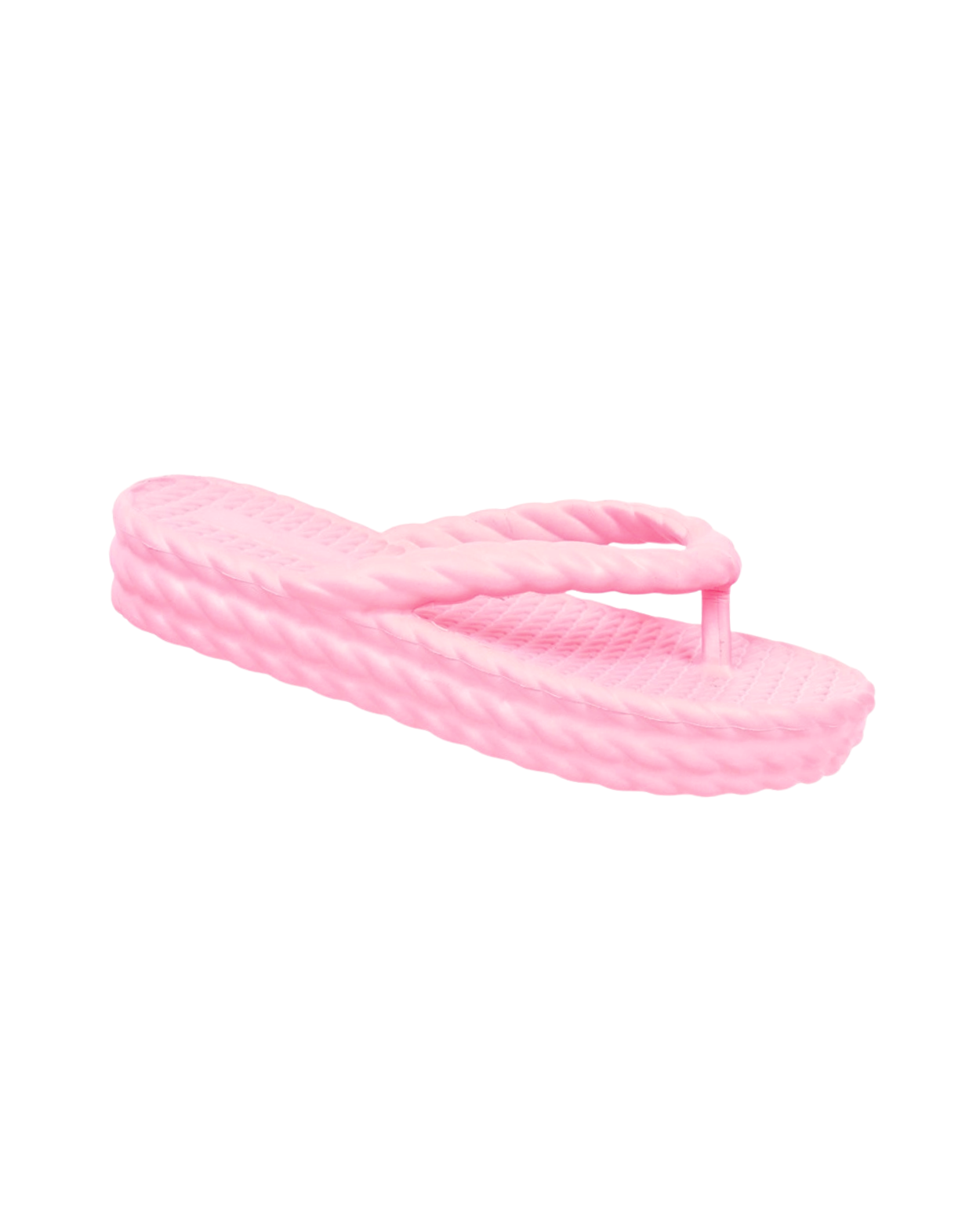 Baby Pink Three Braid Sandália Plataforma Feminino