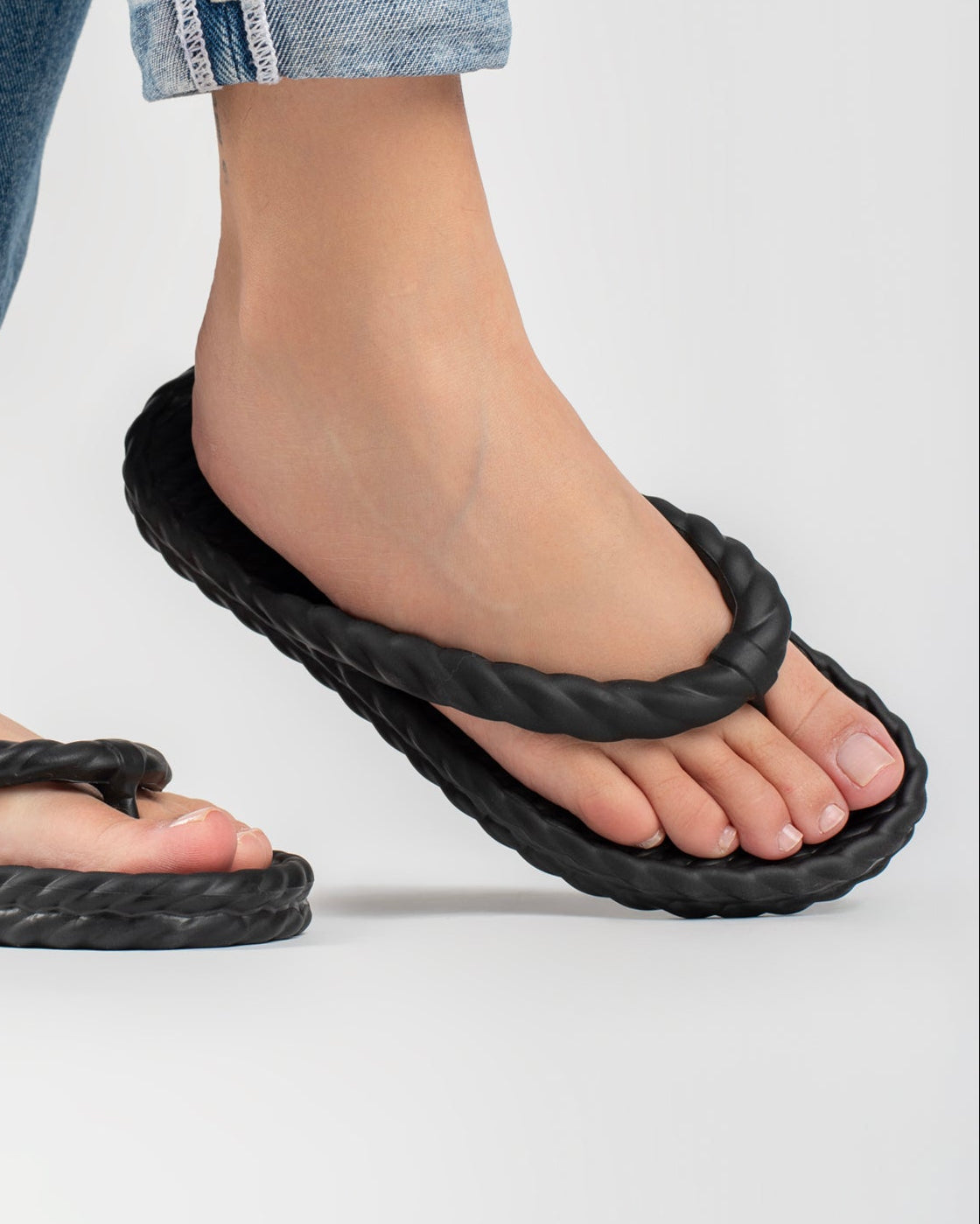 Black Braid Chinelo Feminino