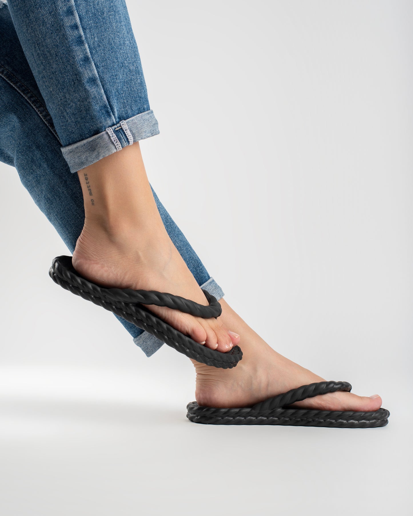 Black Braid Chinelo Feminino