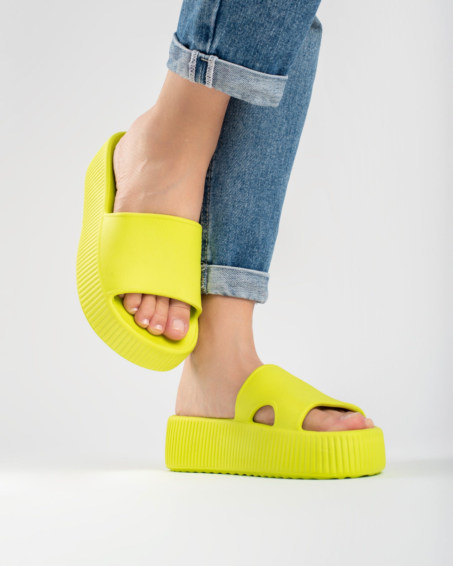 Lime Pillow Chinelo Slide Tamanco Feminino