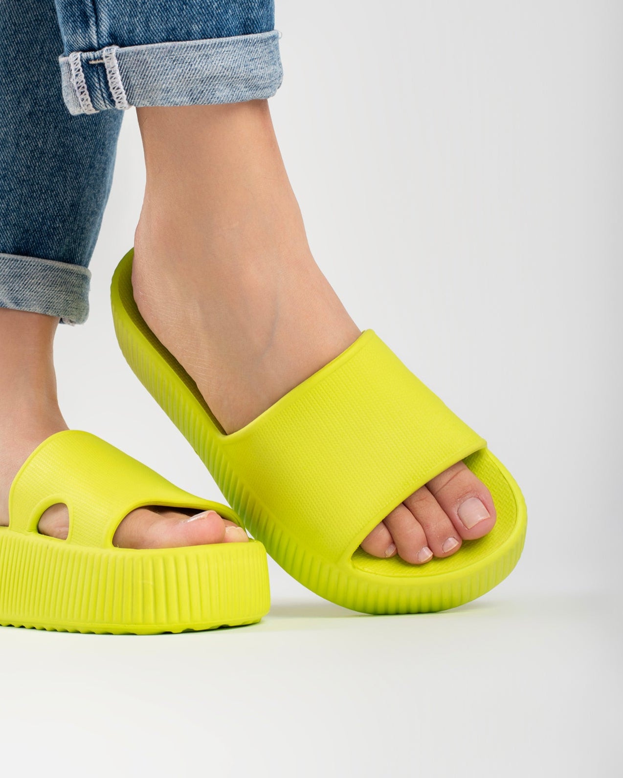 Lime Pillow Chinelo Slide Tamanco Feminino