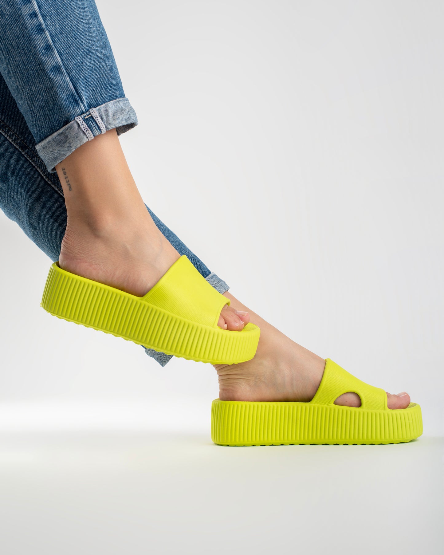 Lime Pillow Chinelo Slide Tamanco Feminino
