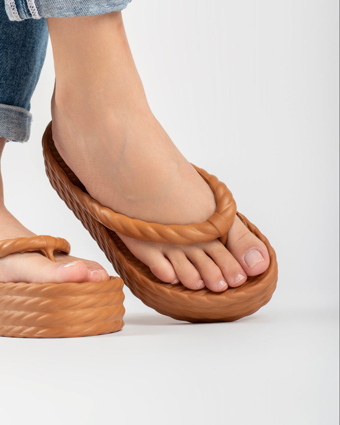 Caramel Four Braid Sandália Plataforma Feminino