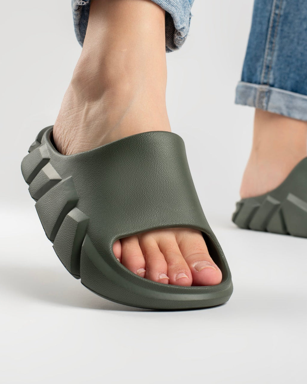 Green Gravix Chinelo Slide Feminino