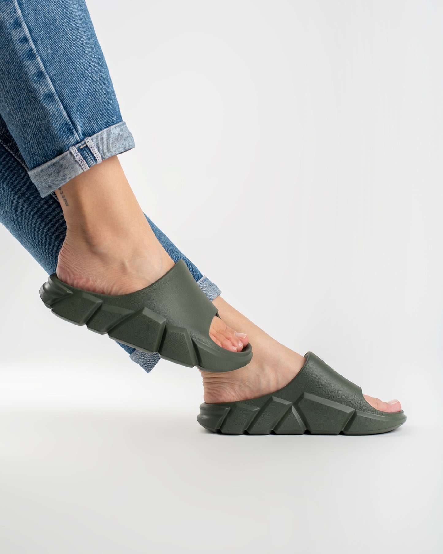 Green Gravix Chinelo Slide Feminino