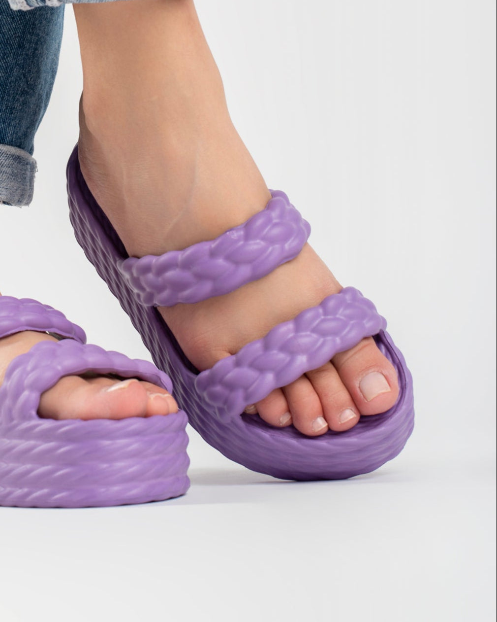 Purple Cotton Sandália Plataforma Feminino