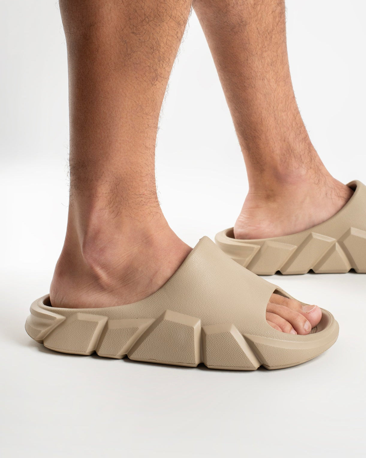 Beige Gravix Chinelo Slide Masculino