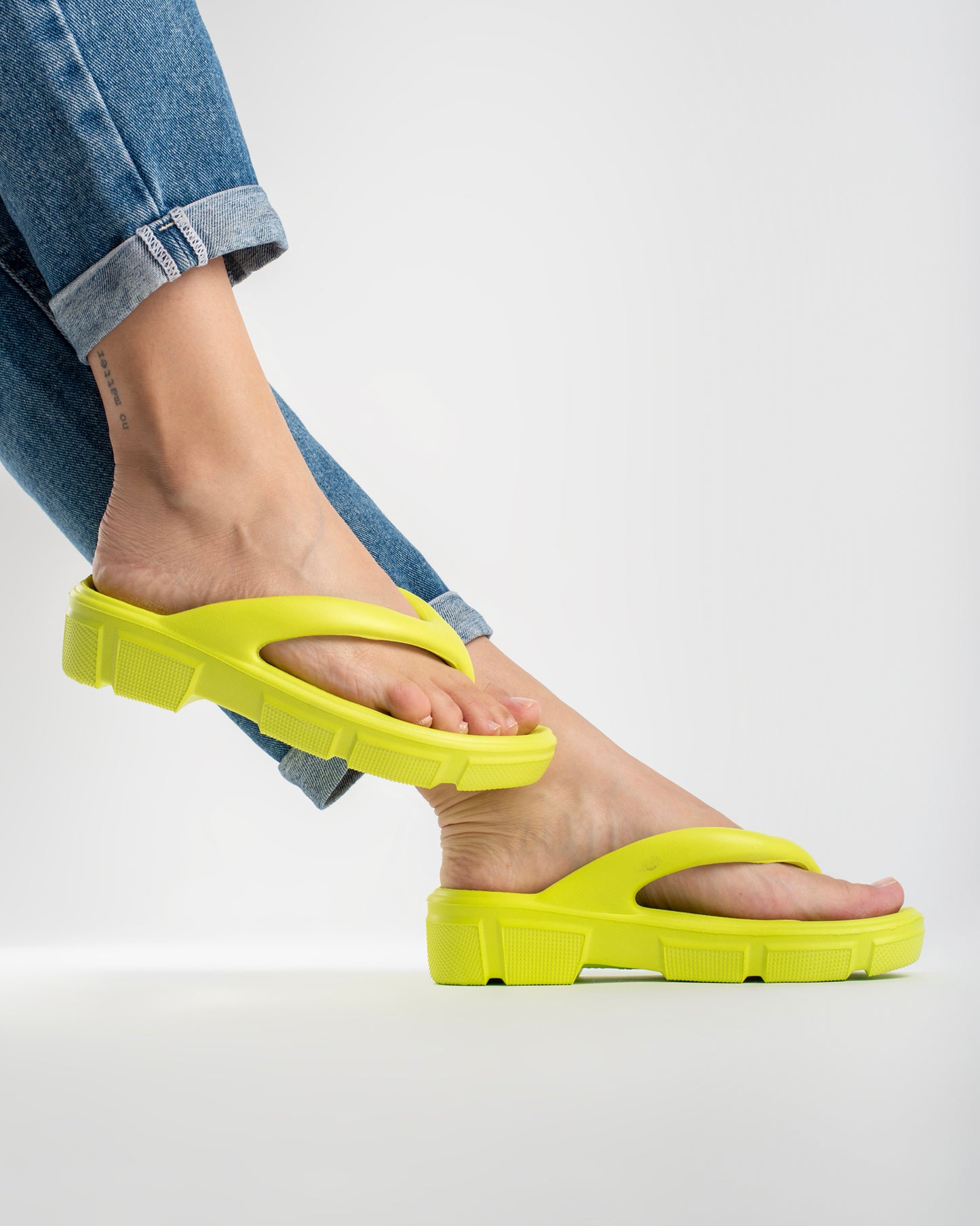 Lime Cushion Tamanco Feminino
