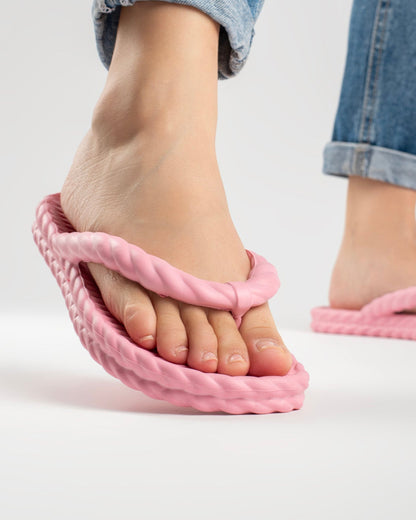 Baby Pink Braid Chinelo Feminino
