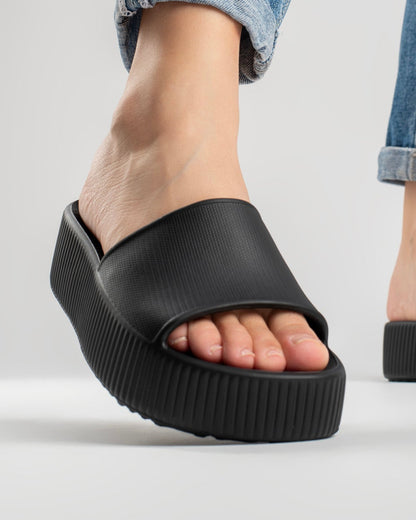 Black Pillow Chinelo Slide Tamanco Feminino
