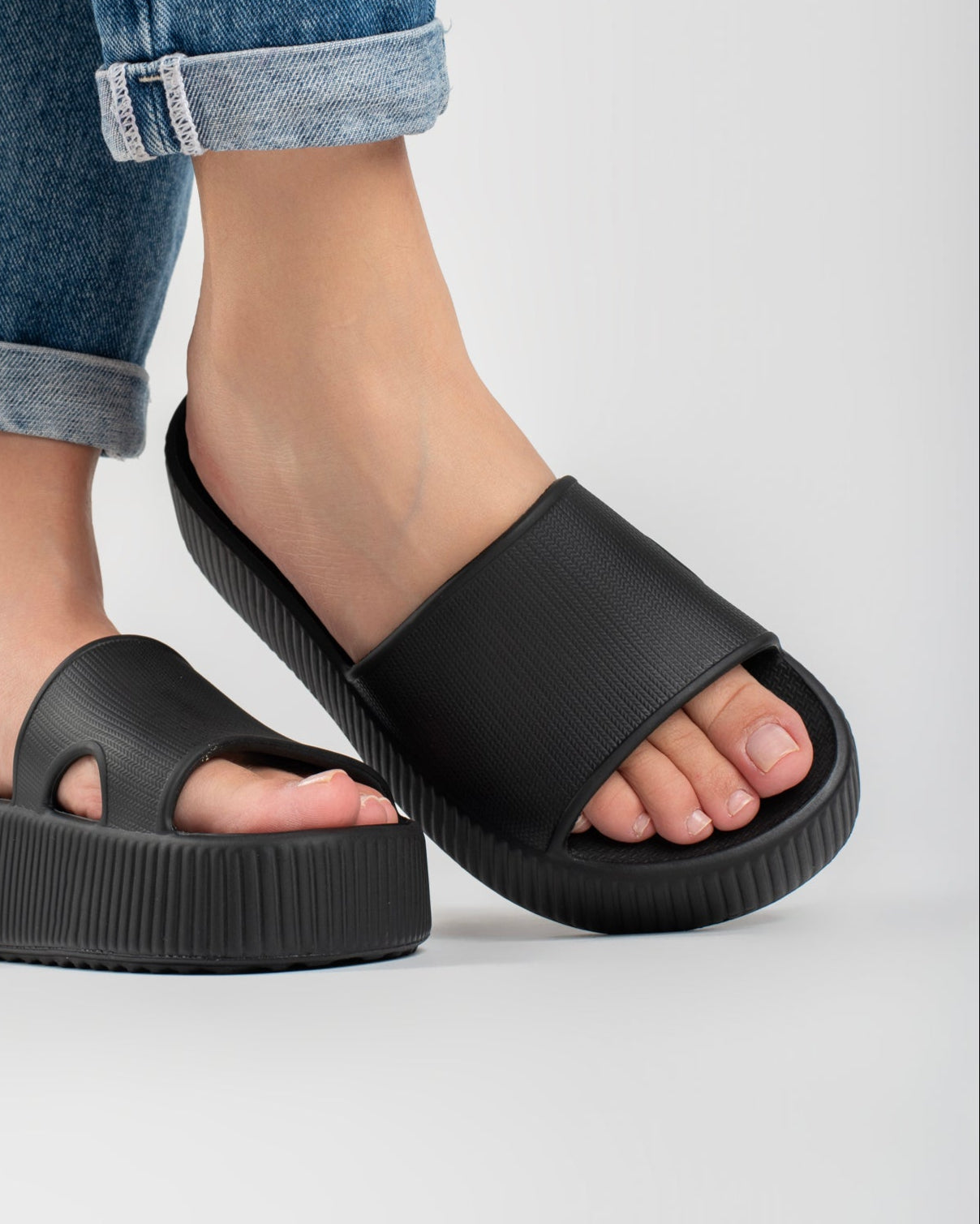 Black Pillow Chinelo Slide Tamanco Feminino