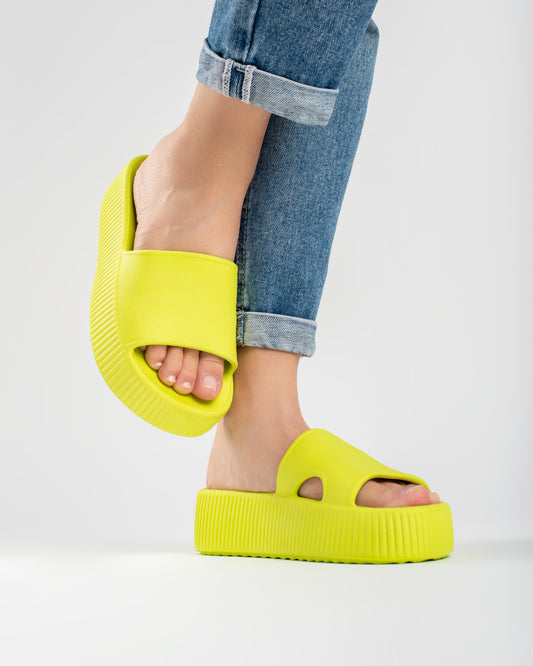 Lime Pillow Chinelo Slide Tamanco Feminino