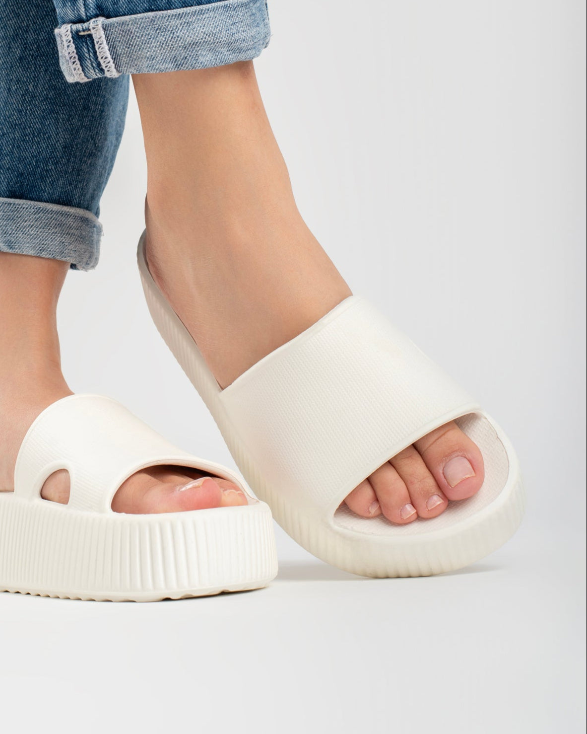 White Pillow Chinelo Slide Tamanco Feminino
