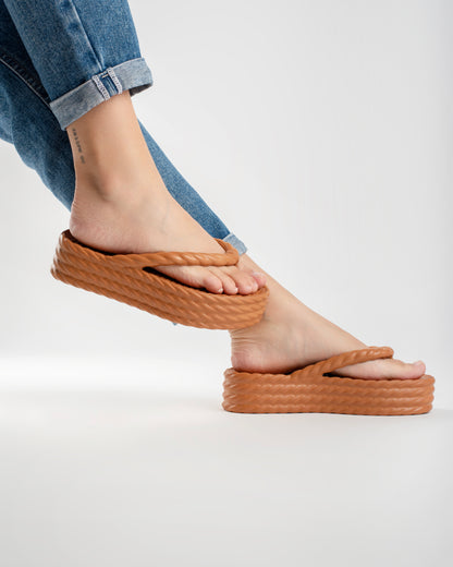 Caramel Four Braid Sandália Plataforma Feminino