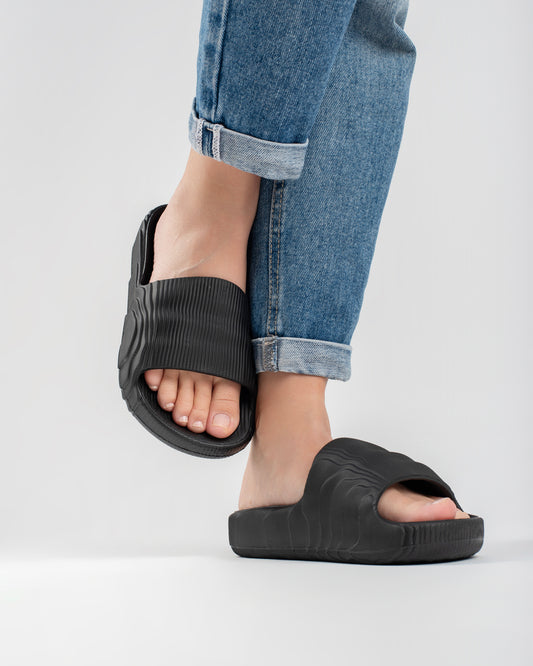 Black 3D Chinelo Slide Feminino
