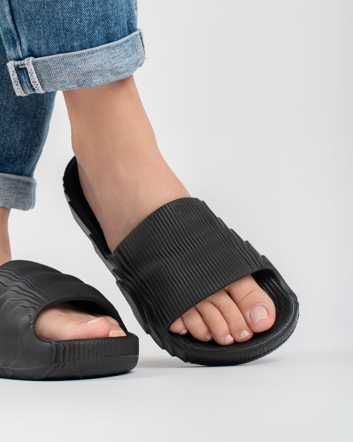 Black 3D Chinelo Slide Feminino