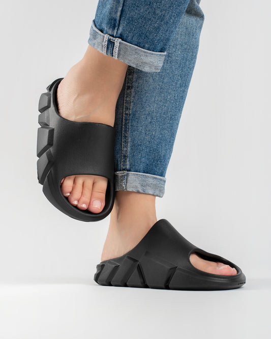 Black Gravix Chinelo Slide Feminino