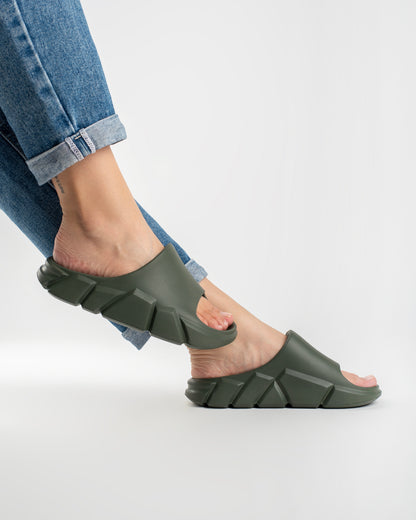 Green Gravix Chinelo Slide Feminino