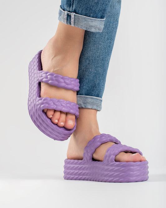 Purple Cotton Sandália Plataforma Feminino