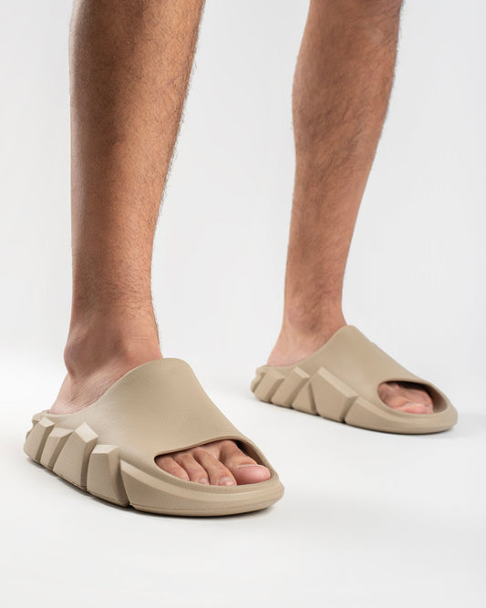 Beige Gravix Chinelo Slide Masculino