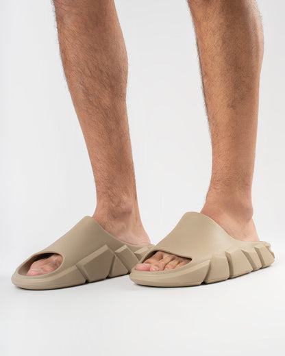 Beige Gravix Chinelo Slide Masculino