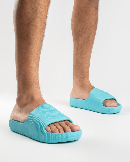 Light Blue 3D Chinelo Slide Masculino
