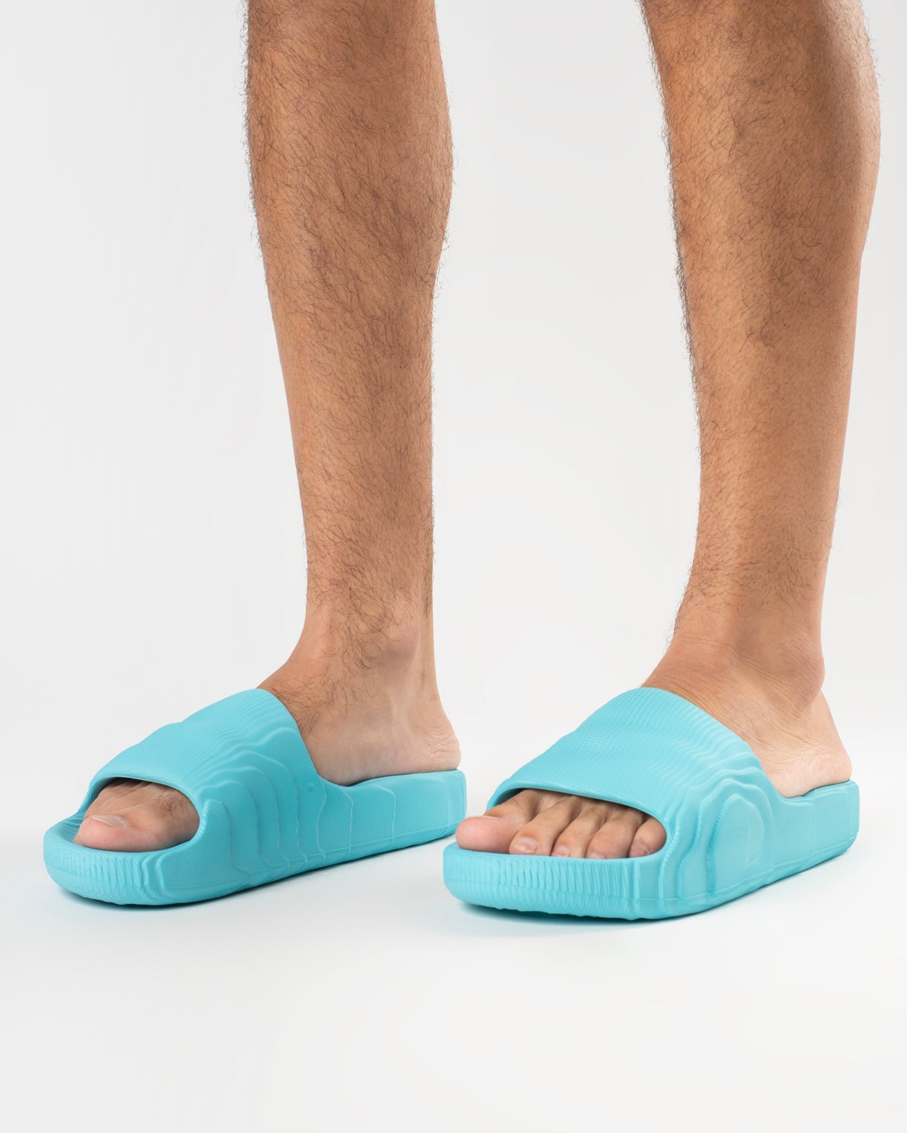Light Blue 3D Chinelo Slide Masculino