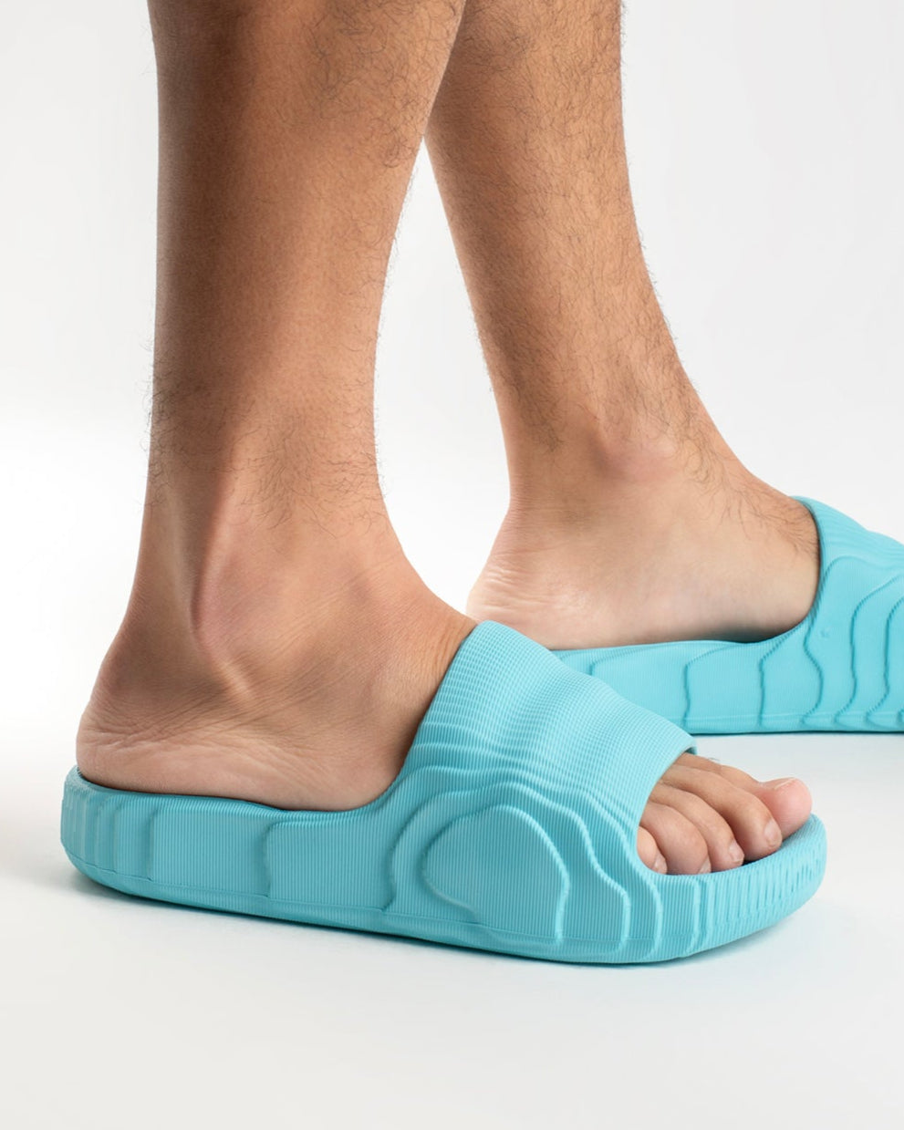 Light Blue 3D Chinelo Slide Masculino